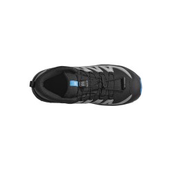 Salomon Bota XA PRO V8 WP J Negro Azúl Black Monument French Blue Niño