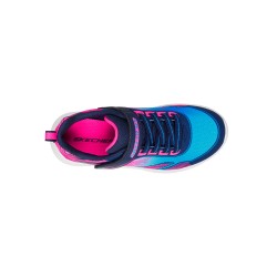 Skechers Zapatillas Microspec Advance Oasis Point Azul Marino Rosa Celeste Multicolor Navy Multi Niño