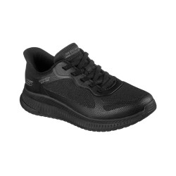 Skechers Zapatillas Slip-in Bobs Squad 4 Staple Look 4 Negro Black Mujer