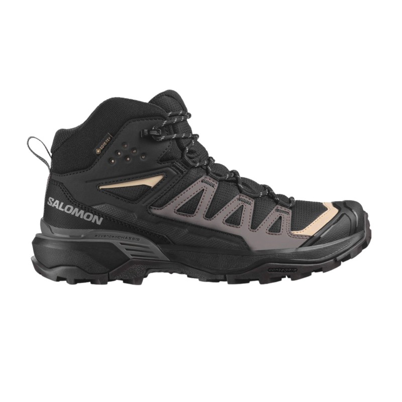 Salomon Bota X Ultra 360 Mid GTX Negro Black Plum Kitten Shale Mujer