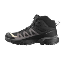 Salomon Bota X Ultra 360 Mid GTX Negro Black Plum Kitten Shale Mujer