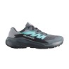 Salomon Zapatillas Alphaglide GTX Gris Azul Oscuro Celeste Turbulence Aruba Blue Dark Navy Mujer