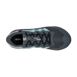 Salomon Zapatillas Alphaglide GTX Gris Azul Oscuro Celeste Turbulence Aruba Blue Dark Navy Mujer