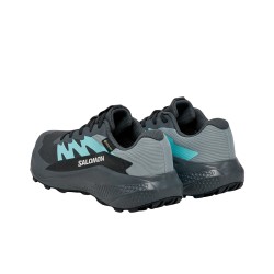 Salomon Zapatillas Alphaglide GTX Gris Azul Oscuro Celeste Turbulence Aruba Blue Dark Navy Mujer
