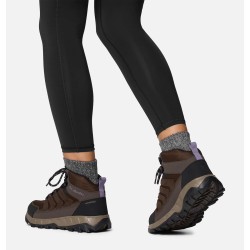 Columbia Bota Strata Trail Mid WP Marrón Purple Cordovan Mujer