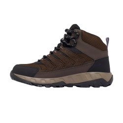 Columbia Bota Strata Trail Mid WP Marrón Purple Cordovan Mujer