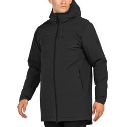 +8000 Chaqueta Fibras Impermeable Paros Negro Black Hombre