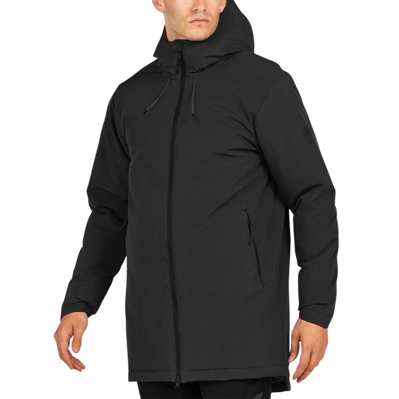 +8000 Chaqueta Fibras Impermeable Paros Negro Black Hombre