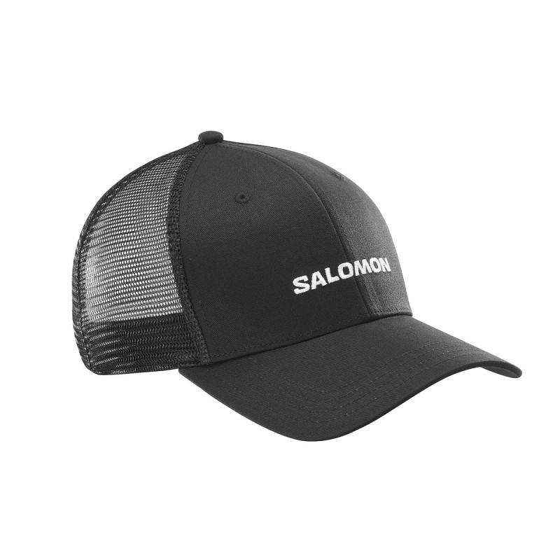 Salomon Gorra Logo Trucker Negro Deep Black Unisex