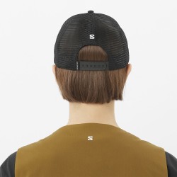 Salomon Gorra Logo Trucker Negro Deep Black Unisex