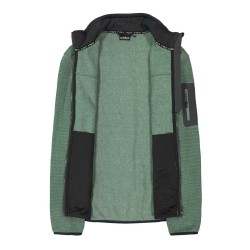Campagnolo Chaqueta Polar de punto jacquard Knit-Tech fleece Verde Musk Hombre