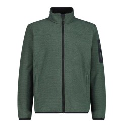 Campagnolo Chaqueta Polar de punto jacquard Knit-Tech fleece Verde Musk Hombre