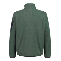 Campagnolo Chaqueta Polar de punto jacquard Knit-Tech fleece Verde Musk Hombre
