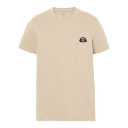 Timberland Camiseta Tree Logo Patch Beige Hombre