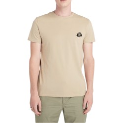 Timberland Camiseta Tree Logo Patch Beige Hombre