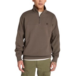 Timberland Sudadera 1/4 zip Marrón Brown Hombre