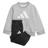 ADIDAS Chándal I BL FL JOG 240 Gris Negro Grey White Niño