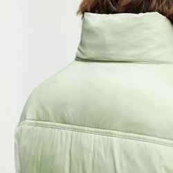 Tommy Hilfiger Abrigo Acolchado Hood Ess Puffer Verde Claro Misty Sage Mujer