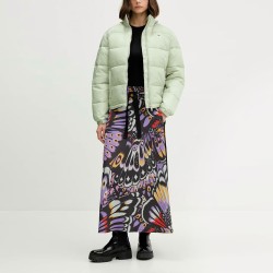 Tommy Hilfiger Abrigo Acolchado Hood Ess Puffer Verde Claro Misty Sage Mujer
