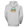 Helly Hansen Sudadera Core Graphic Hoodie Gris Grey Melange Hombre