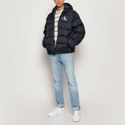 Calvin Klein Chaqueta Fibras Monograma Azul Oscuro Dark Sapphire Hombre