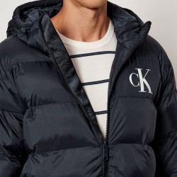 Calvin Klein Chaqueta Fibras Monograma Azul Oscuro Dark Sapphire Hombre