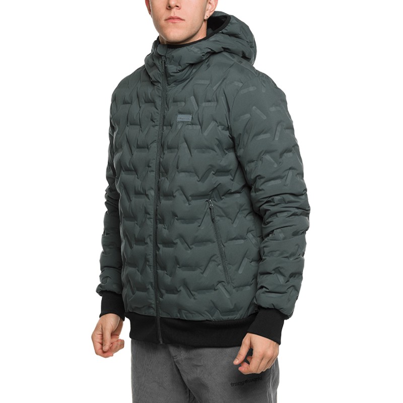 Trangoworld Chaqueta Plumas Teos ST Gris Verdoso Hombre
