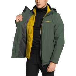Trangoworld Chaqueta 2 en 1 desmontable Salama Complet Verde Hombre