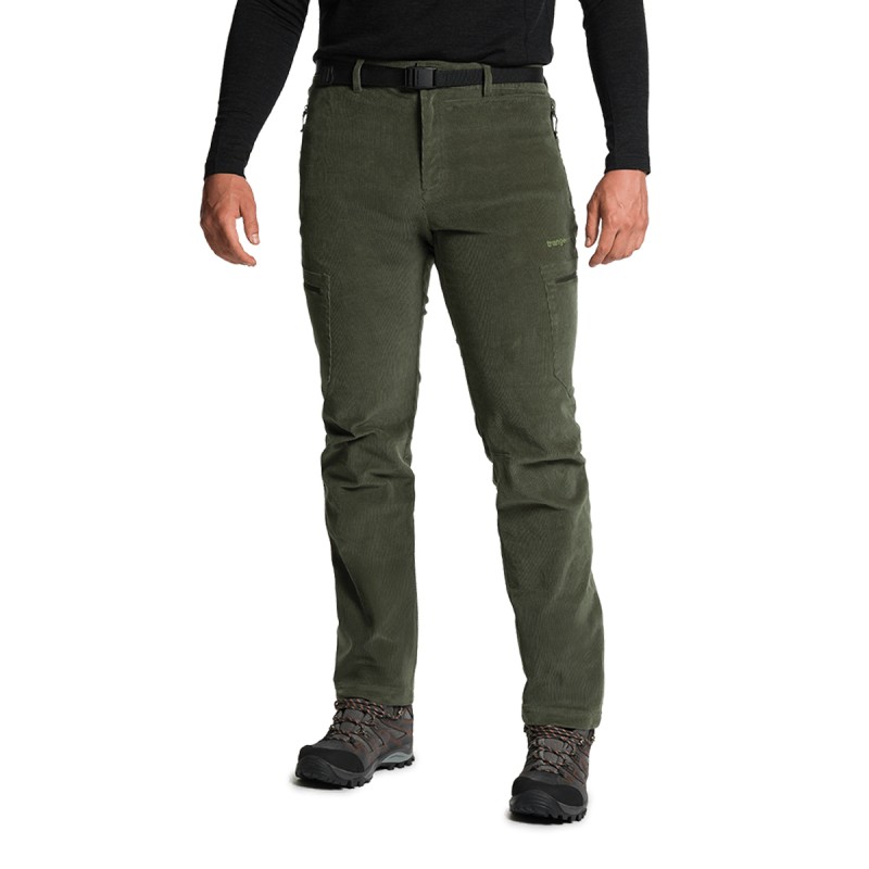 Trangoworld Pantalón Pana Goym ST Verde Deep Depths Hombre