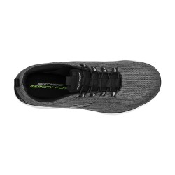Skechers Zapatillas Summits Louvin Gris Negro Black White Hombre