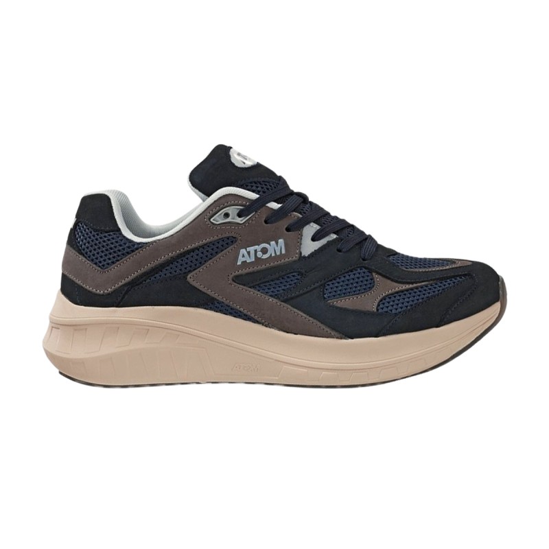 Atom Zapatillas Speed GP AT199 Azul Marino Nobuck Navy Hombre
