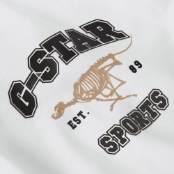 G-Star Camiseta Running Dog Back GR Boxy R T Blanco White Hombre