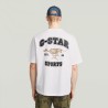 G-Star Camiseta Running Dog Back GR Boxy R T Blanco White Hombre