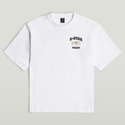G-Star Camiseta Running Dog Back GR Boxy R T Blanco White Hombre