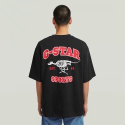 G-Star Camiseta Running Dog Back GR Boxy R T Negro Black Hombre