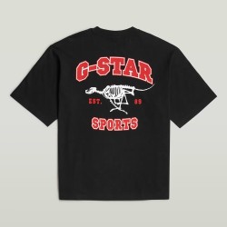 G-Star Camiseta Running Dog Back GR Boxy R T Negro Black Hombre