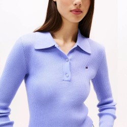 Tommy Hilfiger Polo Azul Vintage Iris Mujer