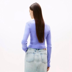 Tommy Hilfiger Polo Azul Vintage Iris Mujer