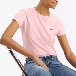 Levis Camiseta Perfect Tee Rosa Mujer