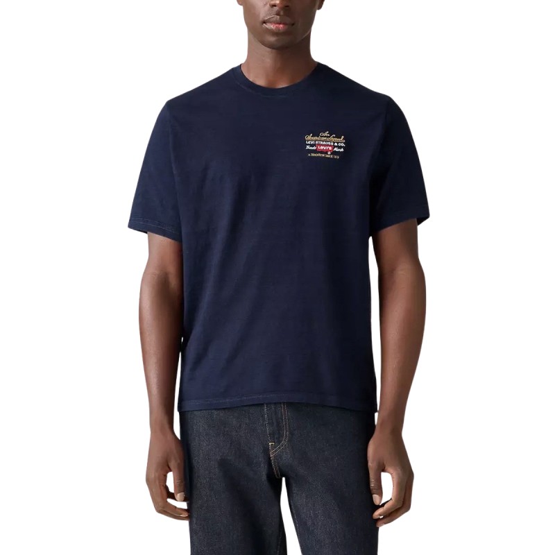 Levis Camiseta SS Relaxed Fit Azul Índigo Hombre