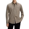 Hugo Boss Camisa Relegant Marron Brown Hombre