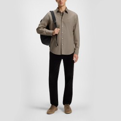 Hugo Boss Camisa Relegant Marron Brown Hombre