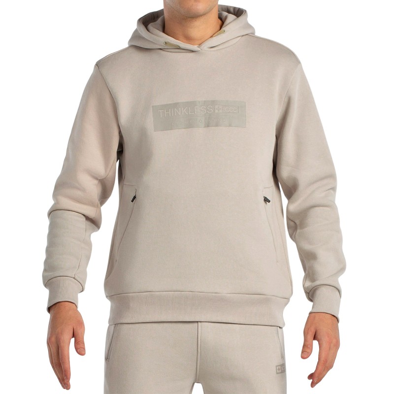 +8000 Sudadera Esrikos Blanco Piedra Hombre