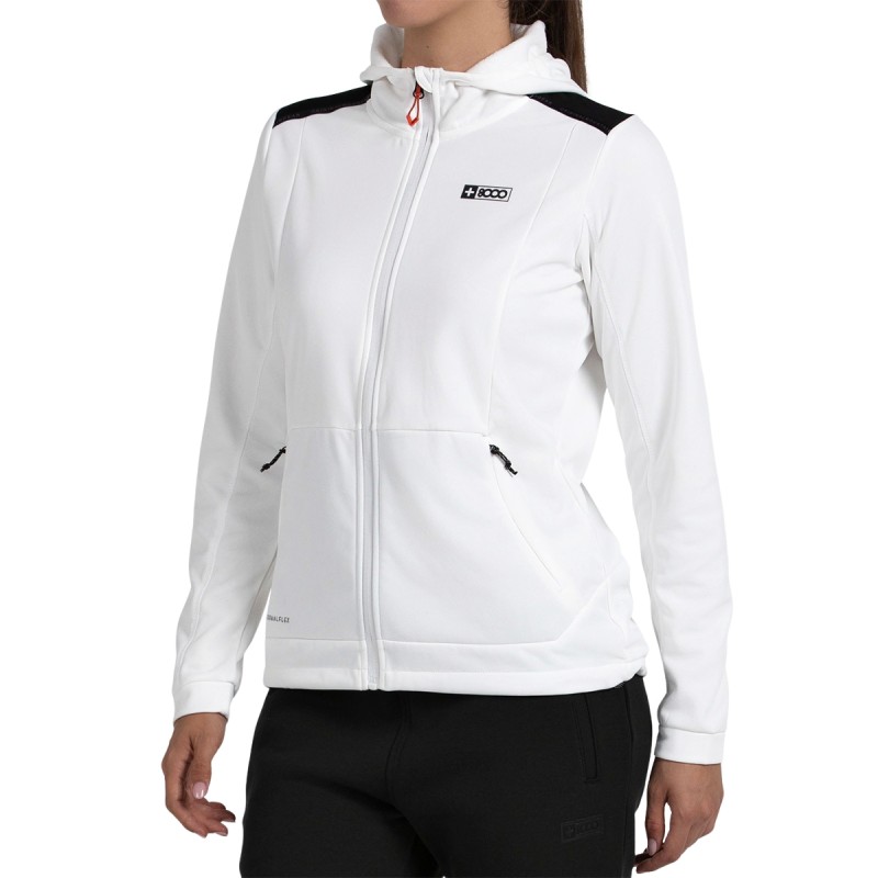 +8000 Sudadera Polar Mini Blanco Marfil Mujer