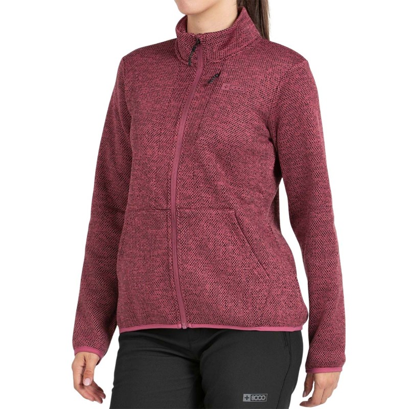 +8000 Chaqueta Polar Sanspir Vino Rosado Mujer