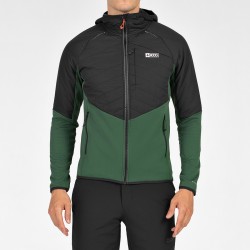+8000 Chaqueta Híbrida Polar Niel Verde Bosque Hombre
