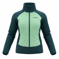 Trangoworld Chaqueta Hibrida Amonde Verde Azul Mujer