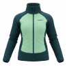 Trangoworld Chaqueta Hibrida Amonde Verde Azul Mujer