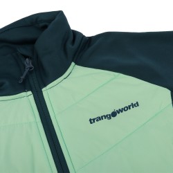 Trangoworld Chaqueta Hibrida Amonde Verde Azul Mujer
