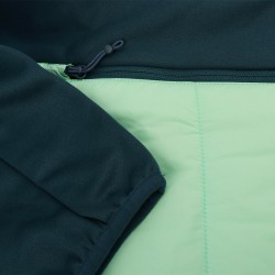 Trangoworld Chaqueta Hibrida Amonde Verde Azul Mujer